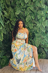 "Cabo" Skirt Set in Blue